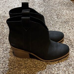 Toms Black Ankle Booties